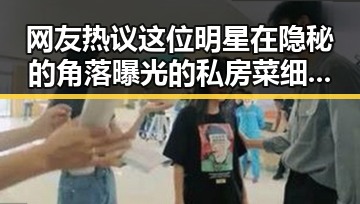 网友热议这位明星在隐秘的角落曝光的私房菜细节引发深扒讨论
